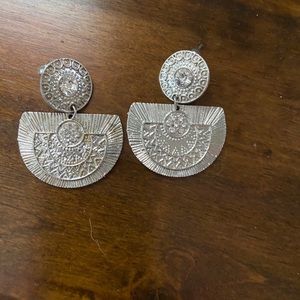 Silver earrings
